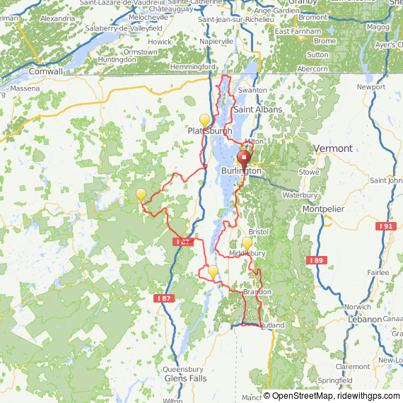 Lake Champlain Adirondacks bicycle tour